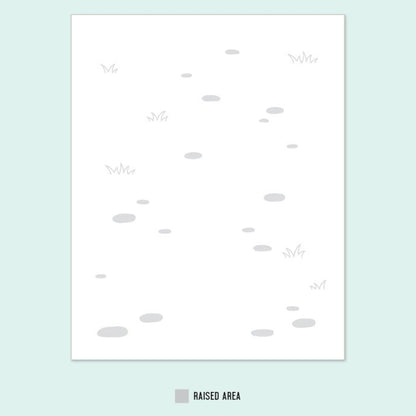 Along The Path Embossing Folder