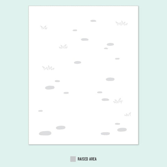 Along The Path Embossing Folder