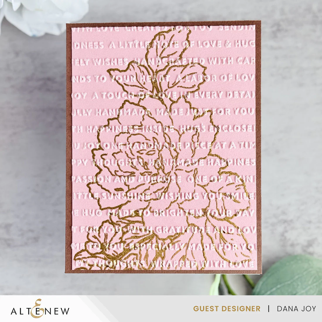 Handmade Happiness 3D Embossing Folder 