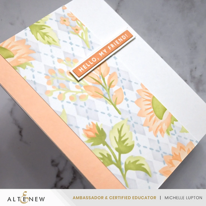 Stencil Art: Botanical Argyle Stencils