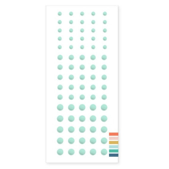 Enamel Dots: Aqua Sky
