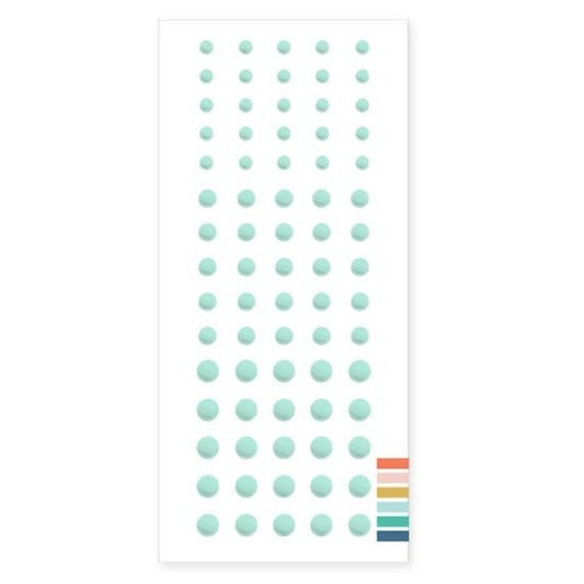 Enamel Dots: Aqua Sky