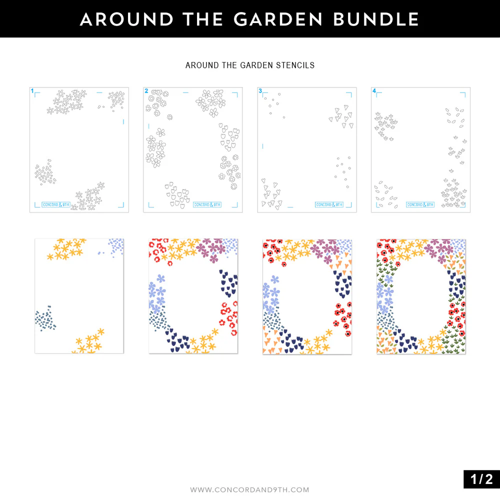 Around the Garden Stencil Pack 