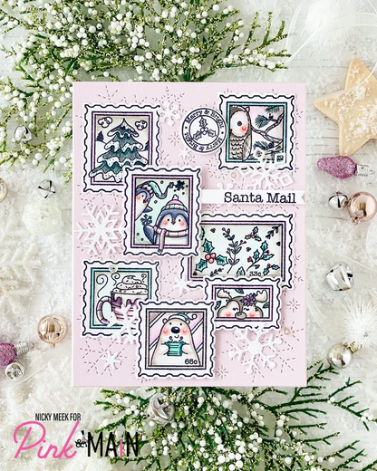 Winter Postage Stamps Stamp Set