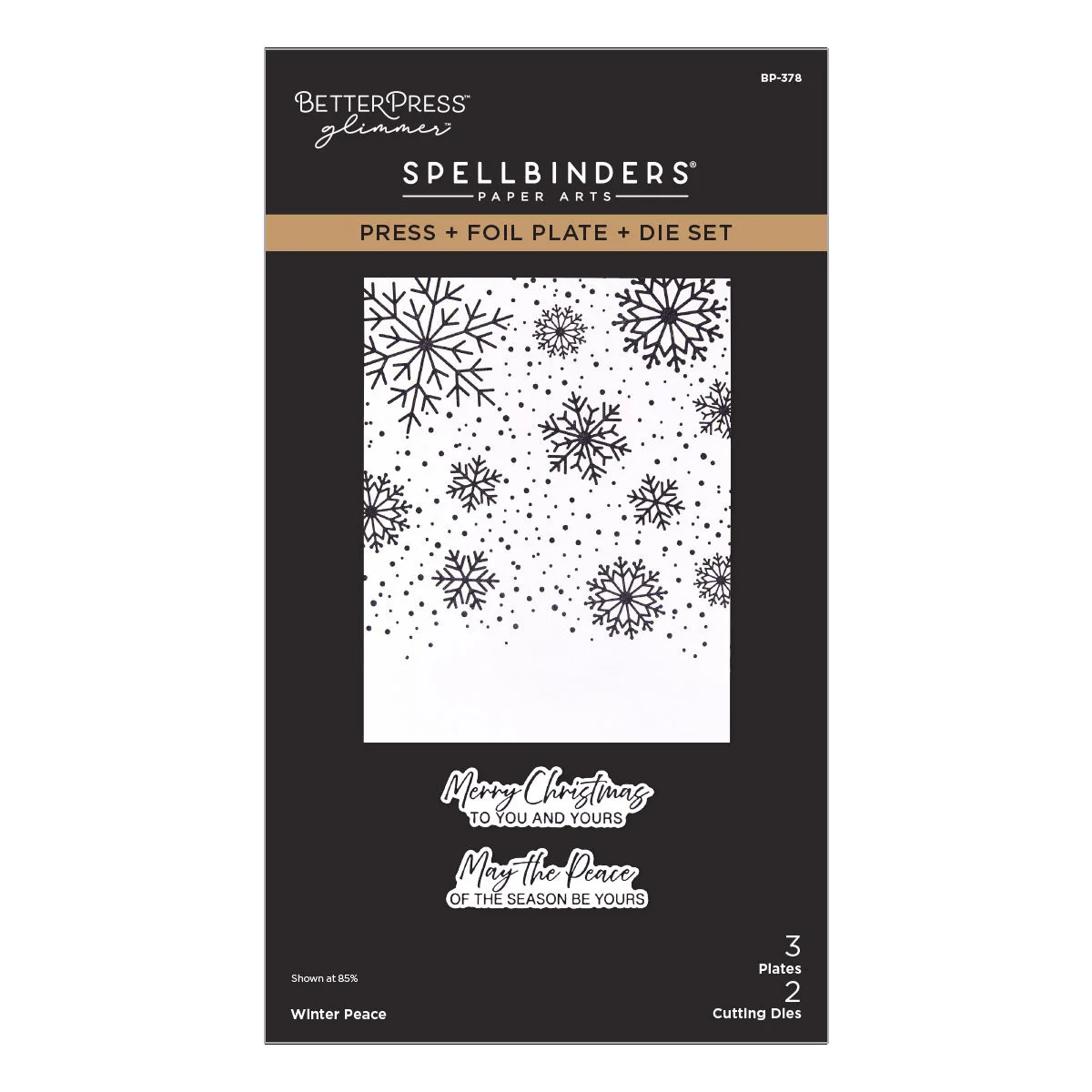 Winter Peace Press + Foil Plate & Dies