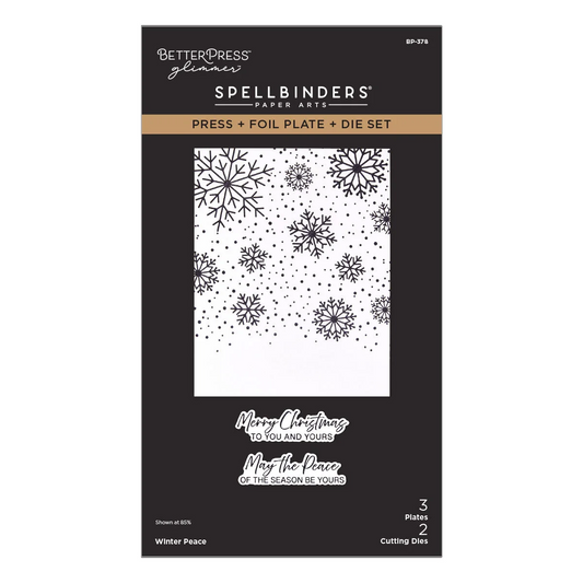 Winter Peace Press + Foil Plate & Dies