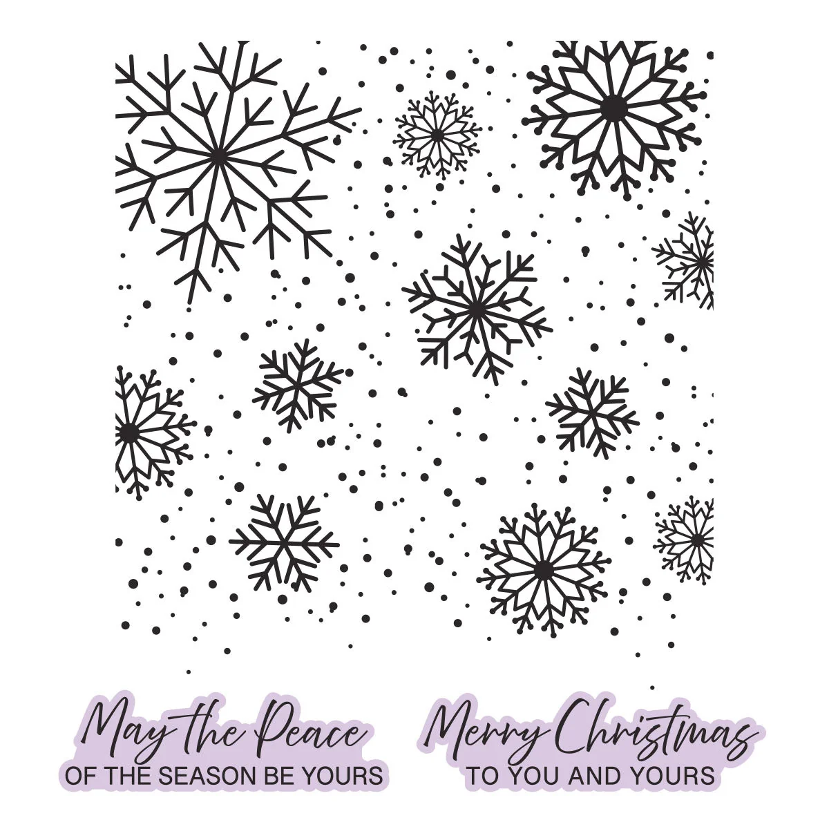Winter Peace Press + Foil Plate & Dies