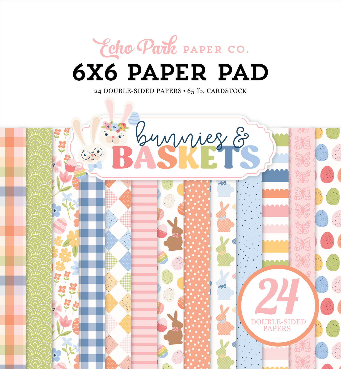 Bunnies & Baskets 6x6 Paper Pad