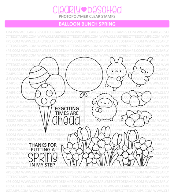 Balloon Bunch Spring Stamp Set