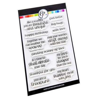 Beautiful Seas Sentiments Stamp Set 