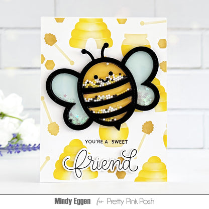 Layered Bee Additions Stencil