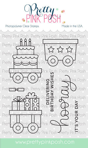Birthday Train Stamp Set – Butterfly Reflections, Ink.