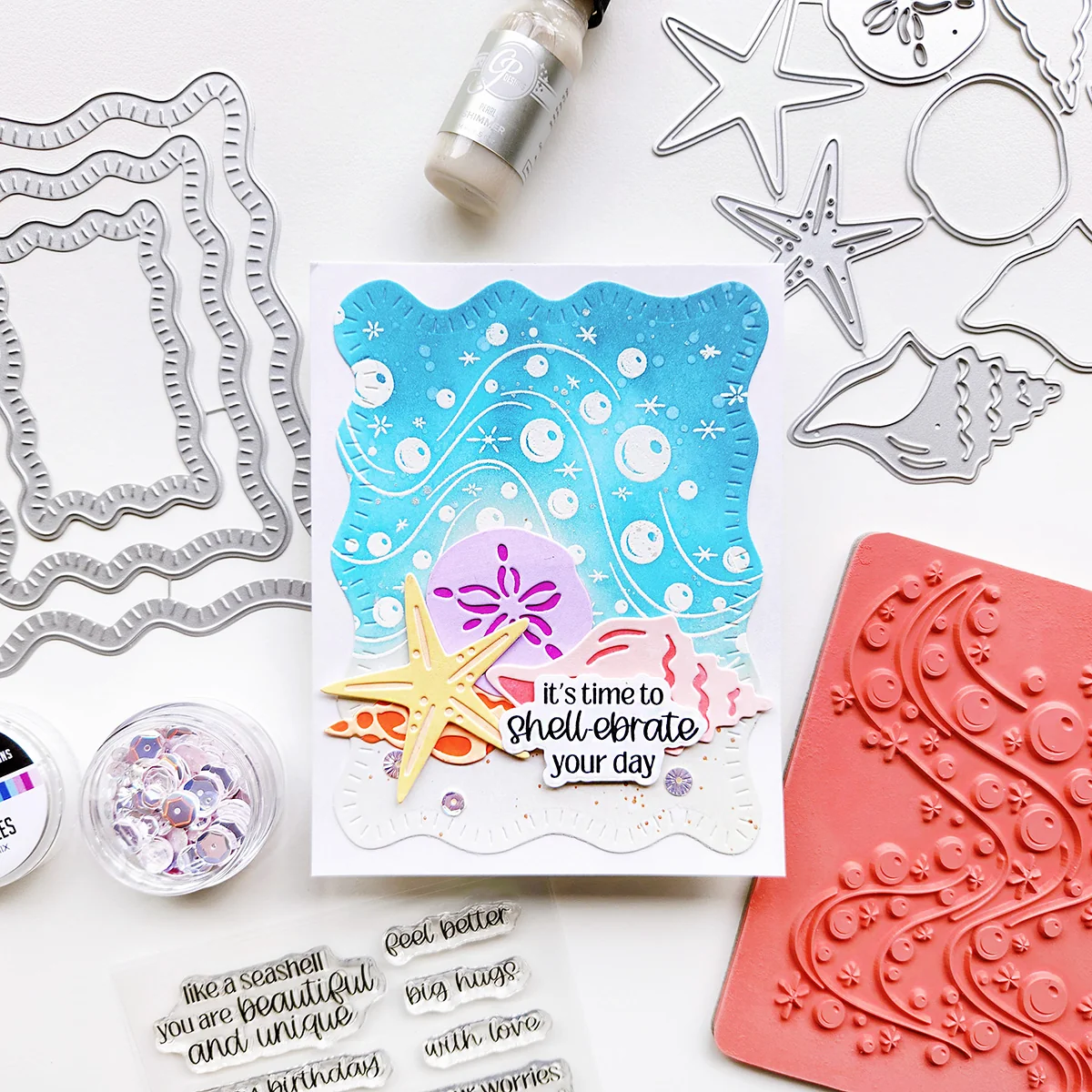 Beautiful Seas Sentiments Stamp Set 