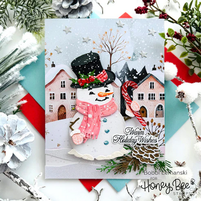 Lovely Layers: Vintage Snowman Honey Cuts