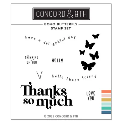 Boho Butterfly Stamp Set