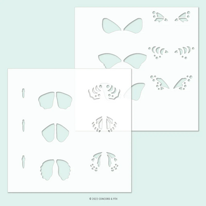 Boho Butterfly Stencil Pack