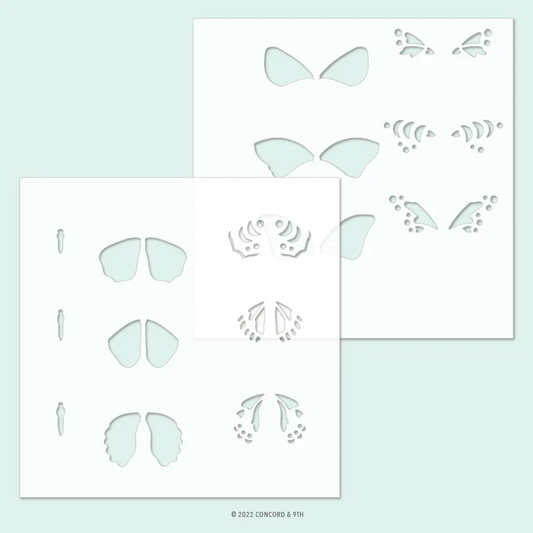 Boho Butterfly Stencil Pack