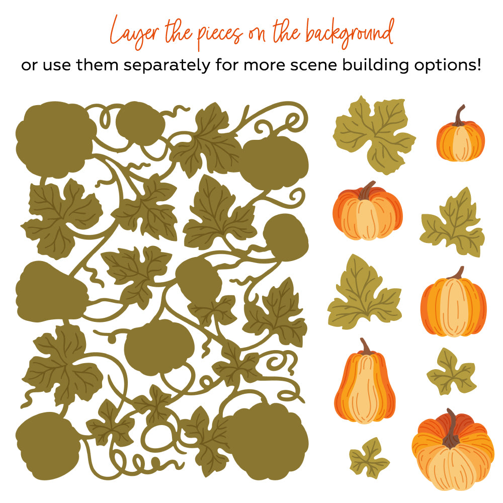 Bold Background: Pumpkin Patch Honey Cuts