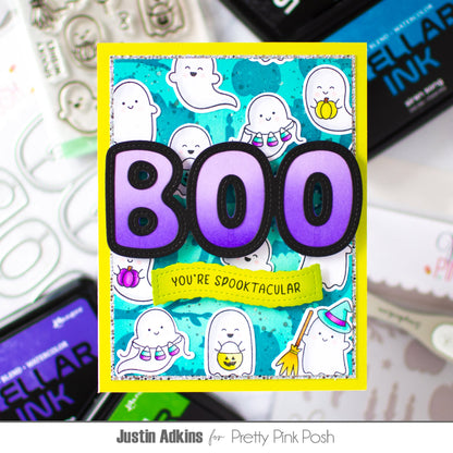 Halloween Banner Greetings Stamp Set