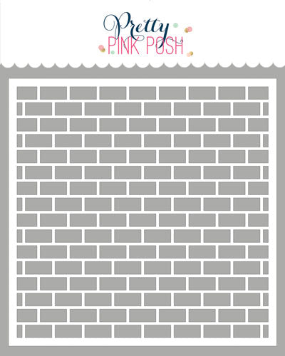 Brick Background Stencil