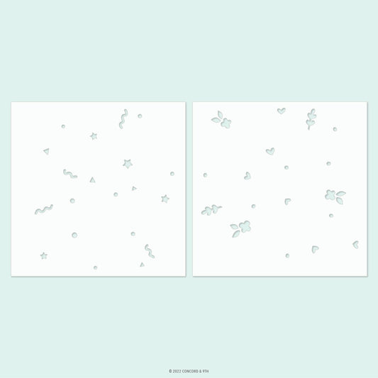 Bursting Backgrounds Turnabout™ Stencil Pack