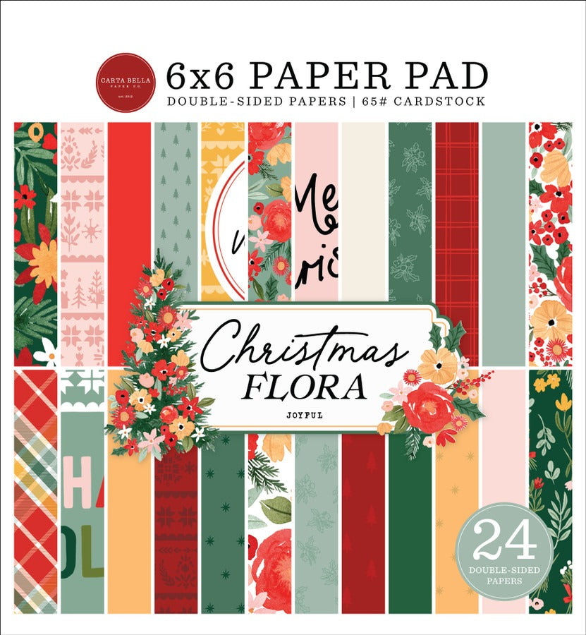 Joyful Christmas Flora 6x6 Paper Pad