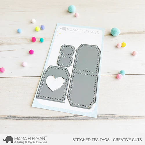 Stitched Tea Tags Creative Cuts