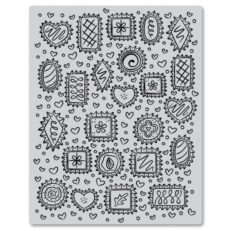 Chocolate Candy Bold Prints Stamp