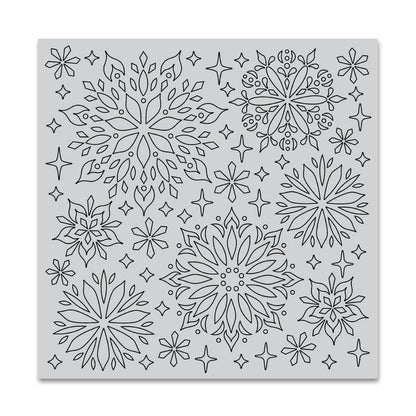 Kaleidoscope Snowflake Bold Prints Stamp