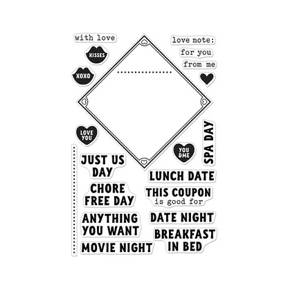 Love Note Messages Stamp Set