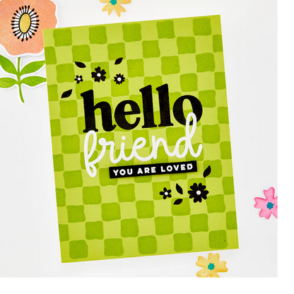 Hello Friend Stamp & Die