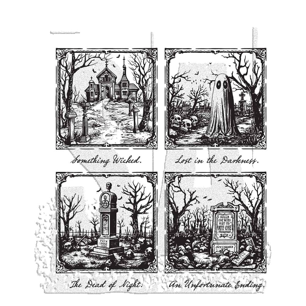 Framed Frights Cling Stamp