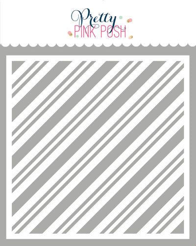 Candy Cane Stripes Stencil