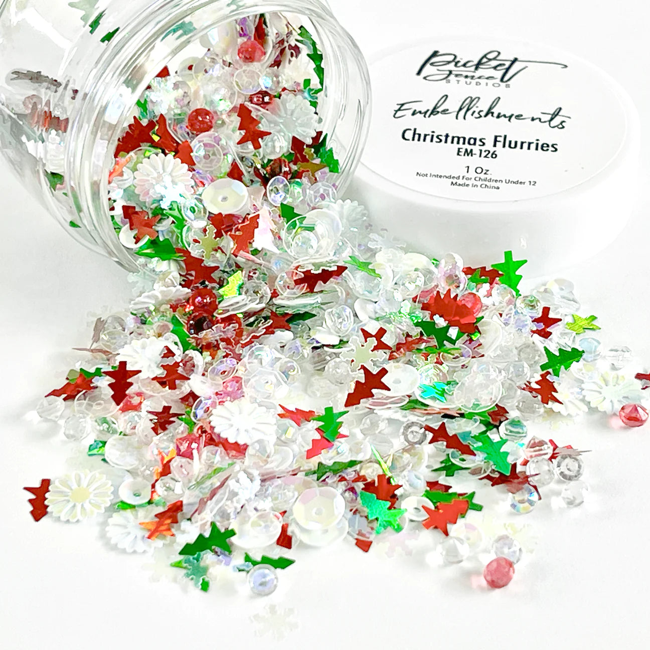 Christmas Flurries Embellishment Mix