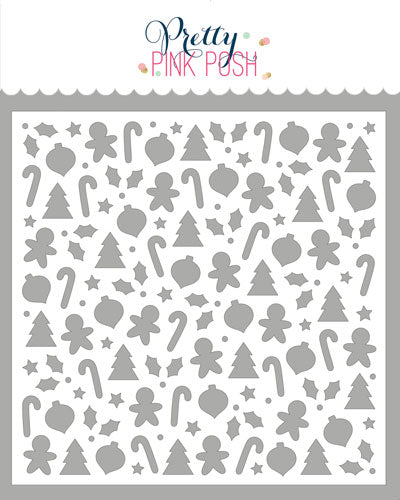 Christmas Shapes Stencil