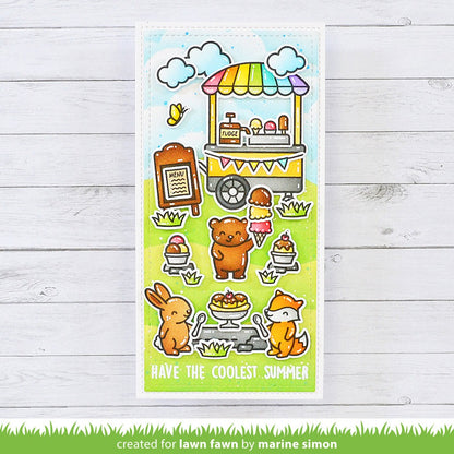 Treat Cart Coloring Stencils
