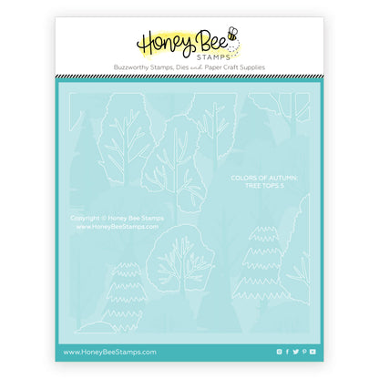 Colors Of Autumn Background Stencil Set