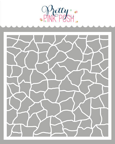 Crackle Background Stencil