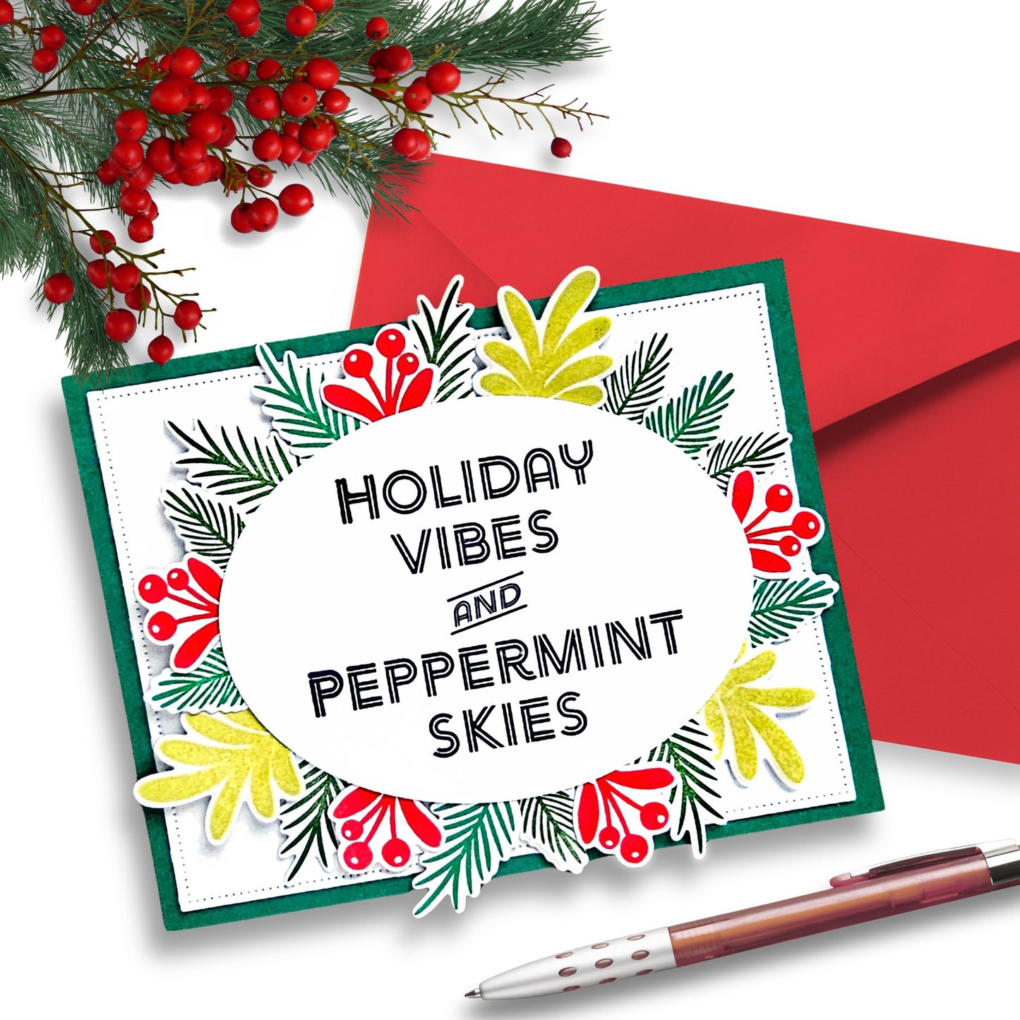 A Little Merri-Mint Stamp & Cut