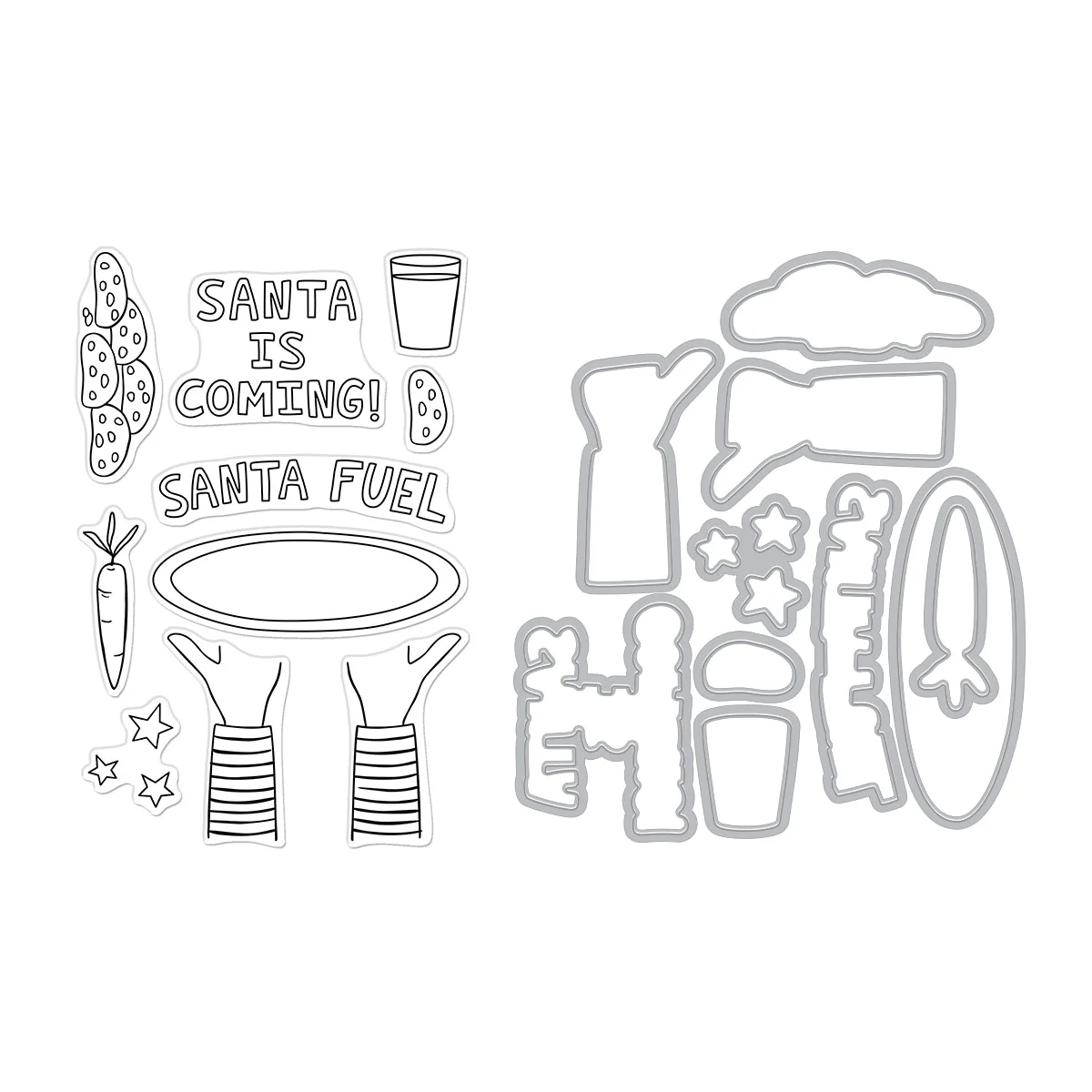 Santa Fuel Stamp & Cut Set