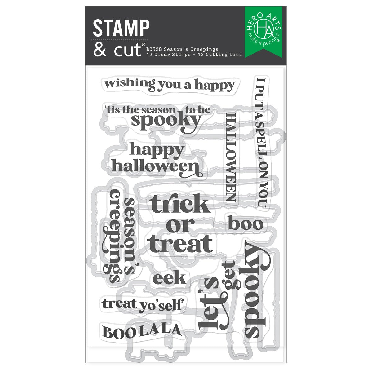 Season’s Creepings Stamp & Cut