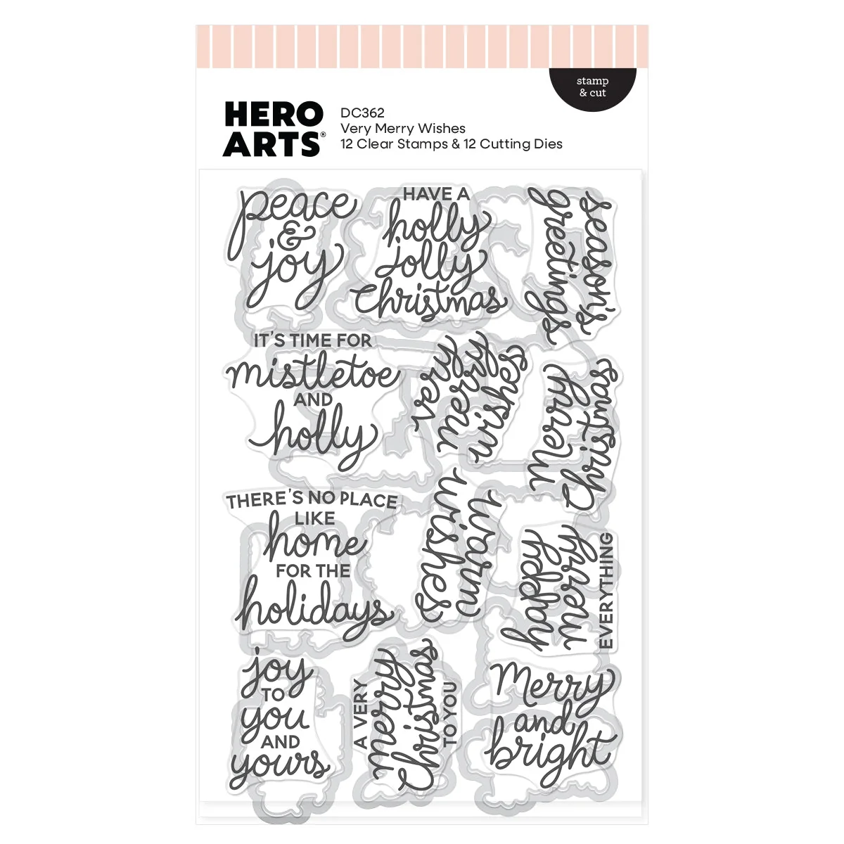 Very Merry Wishes Stamp & Cut 