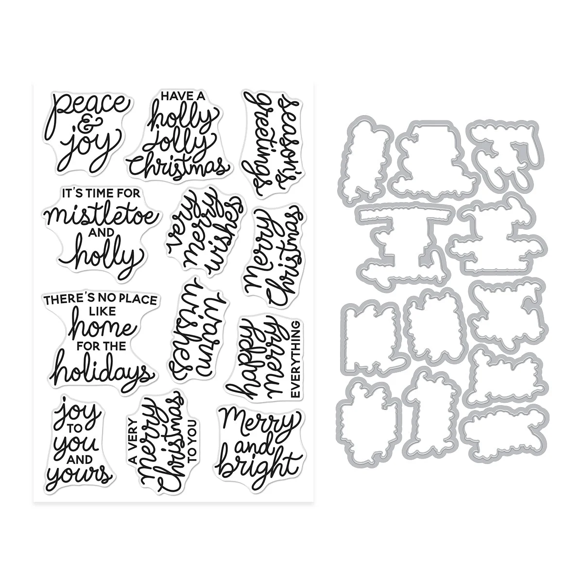 Very Merry Wishes Stamp & Cut 