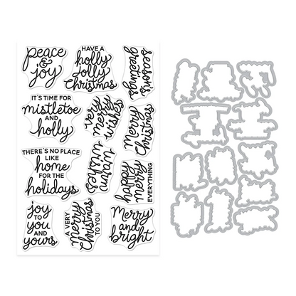 Very Merry Wishes Stamp & Cut 