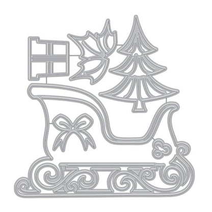 Santa's Sleigh Fancy Die