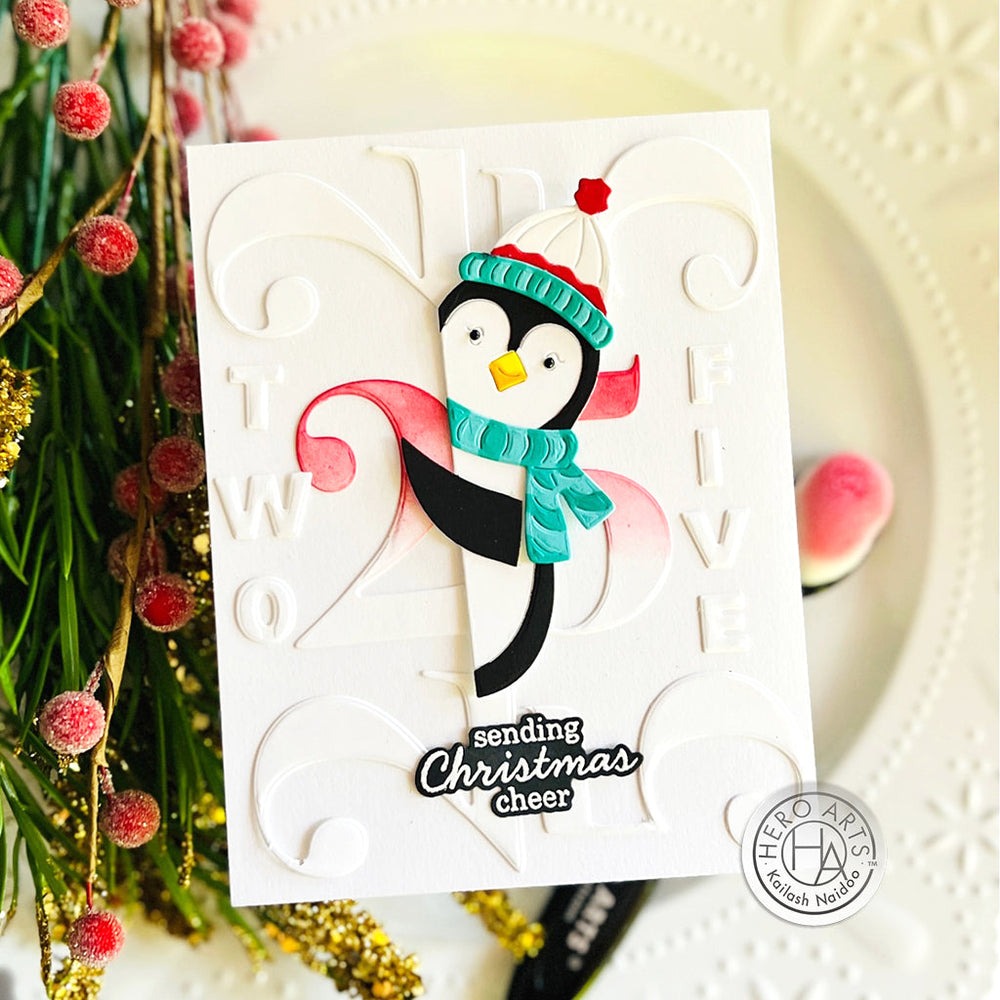 Peeking Penguin Fancy Die