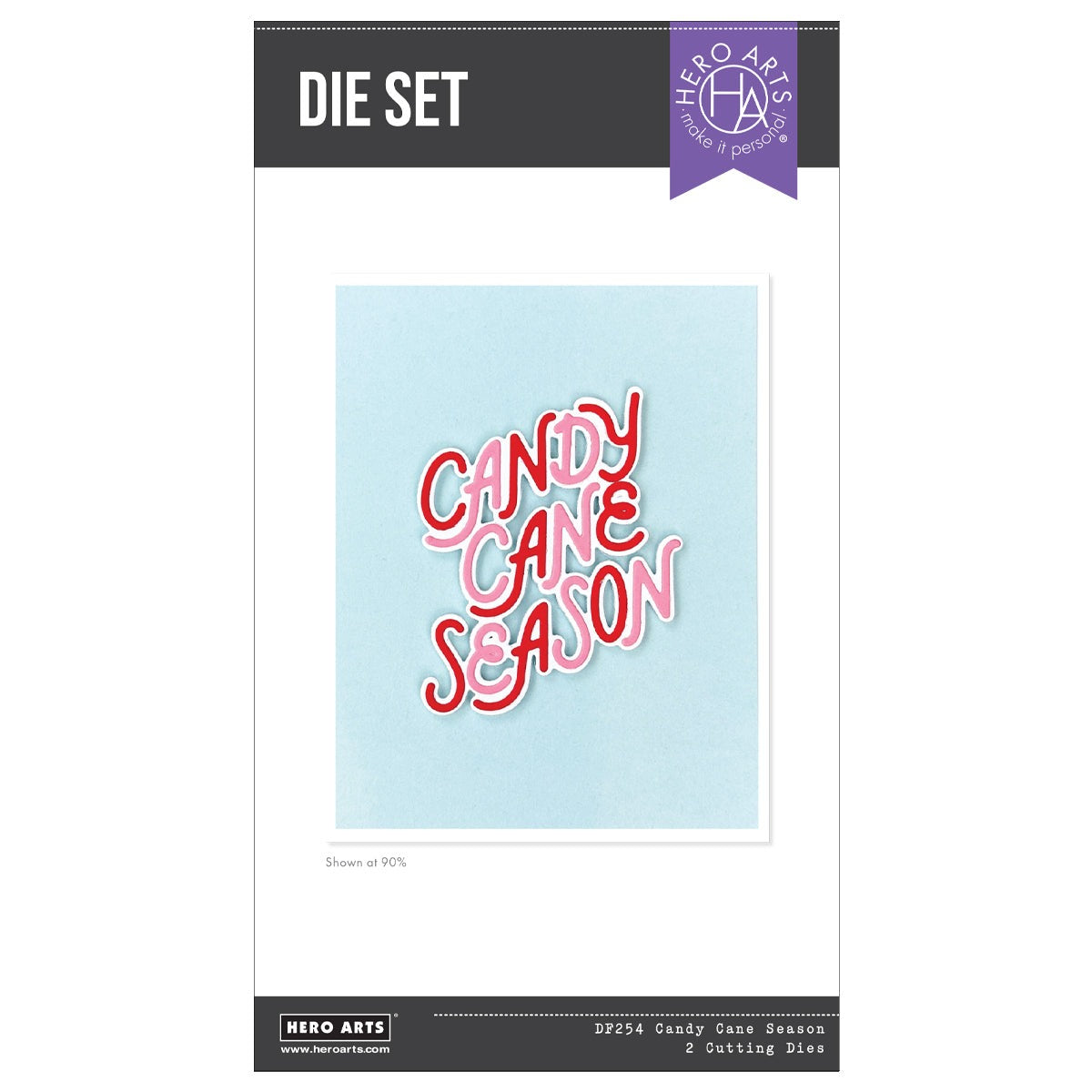 Candy Cane Season Etched Dies