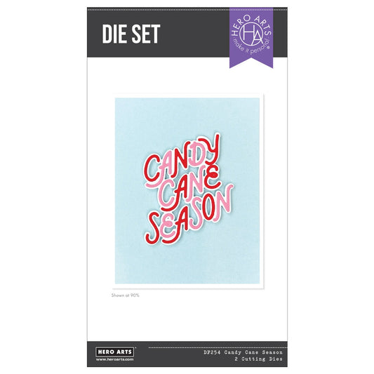 Candy Cane Season Etched Dies