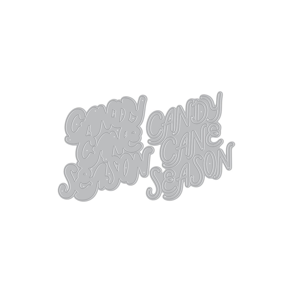 Candy Cane Season Etched Dies