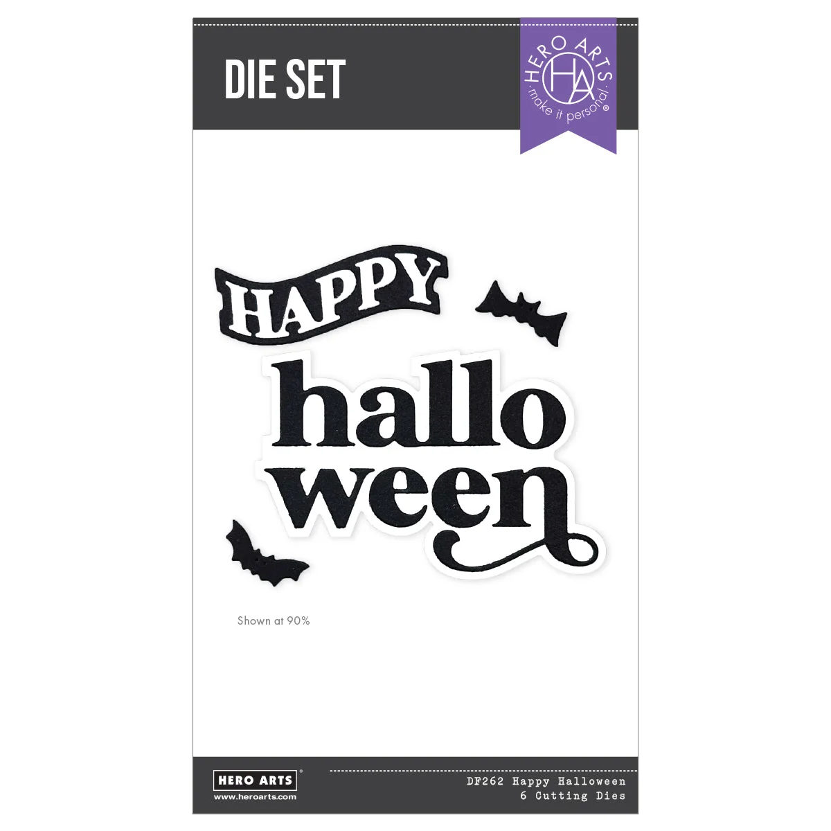 Happy Halloween Etched Dies 